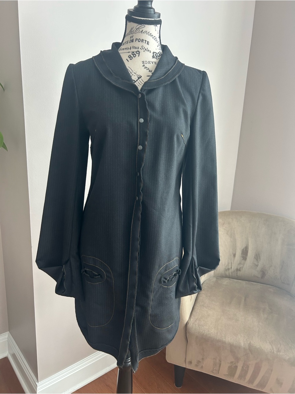 Vintage 90s Cop Copine Long Jacket Blazer – Y2K Archive Taille 38